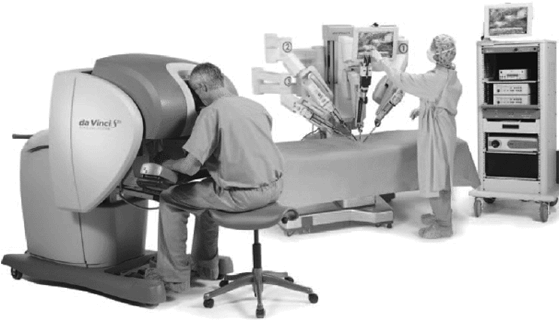 Copy of original 3GPP image for 3GPP TS 22.826, Fig. 5.2.4.1.1-1: Example of a surgery aiding robotic system