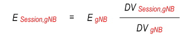 Energy consumed at a gNB, second formula