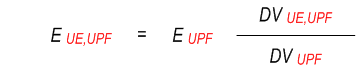 Energy consumed at a UPF, first formula