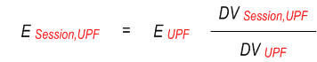 Energy consumed at a UPF, second formula