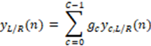 TS 26.118: equation for Binaural Downmix